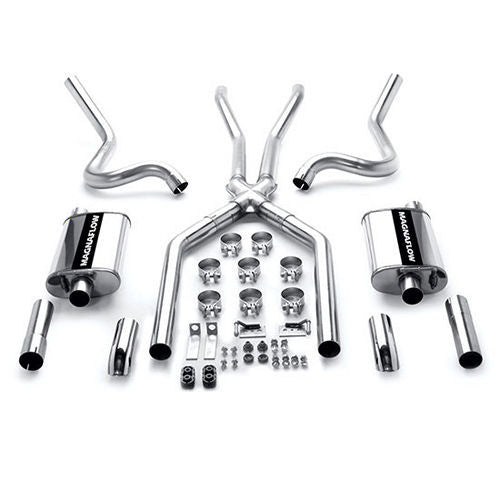 Magnaflow Perf Exhaust Exhaust System - Performance - Cat-Back - 2.5 in Diameter - 2.75 in Tips - Stainless - Natural