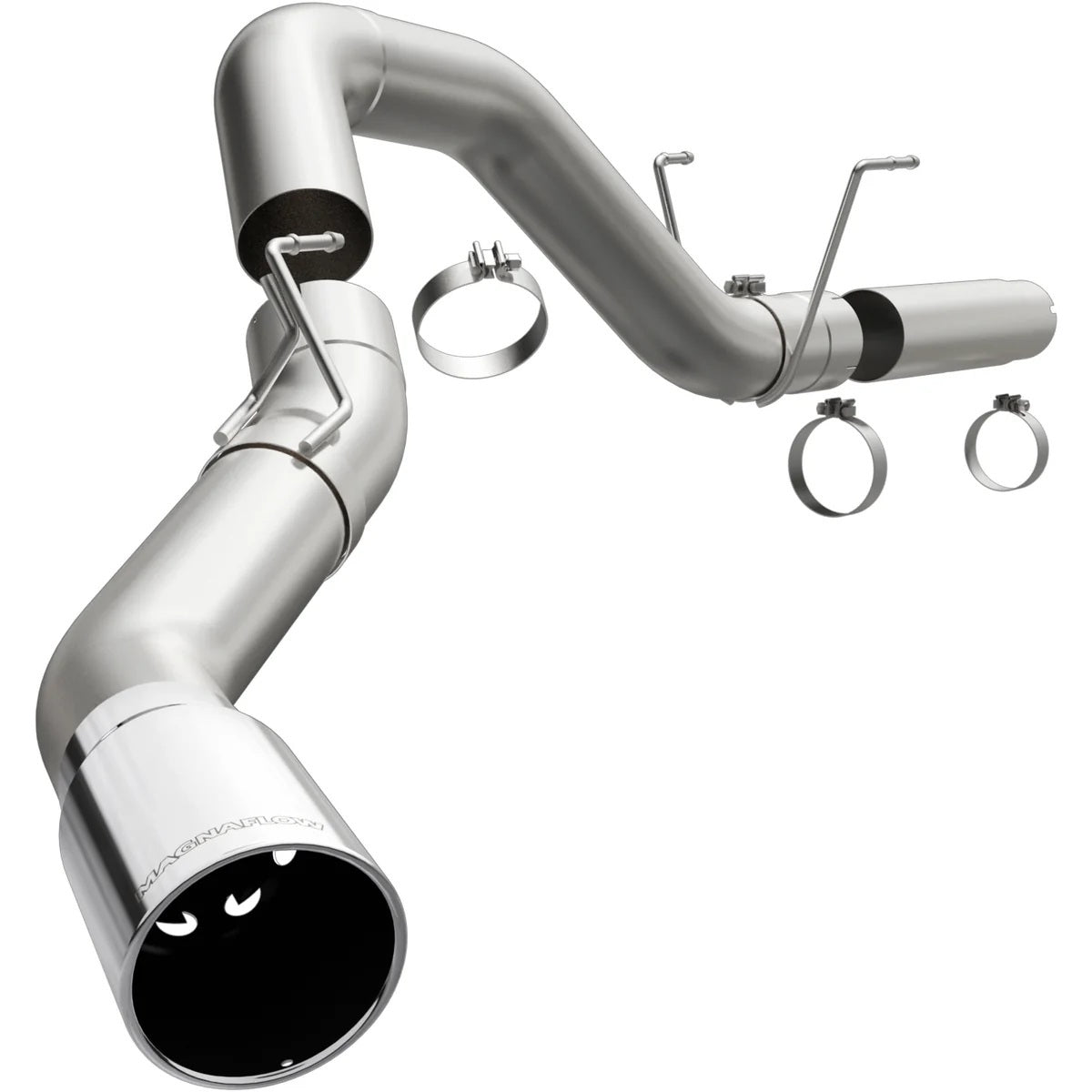Magnaflow Perf Exhaust Exhaust System - Pro DFP Series - Filter-Back - 5 in Diameter - 6 in Polished Tip - Stainless -