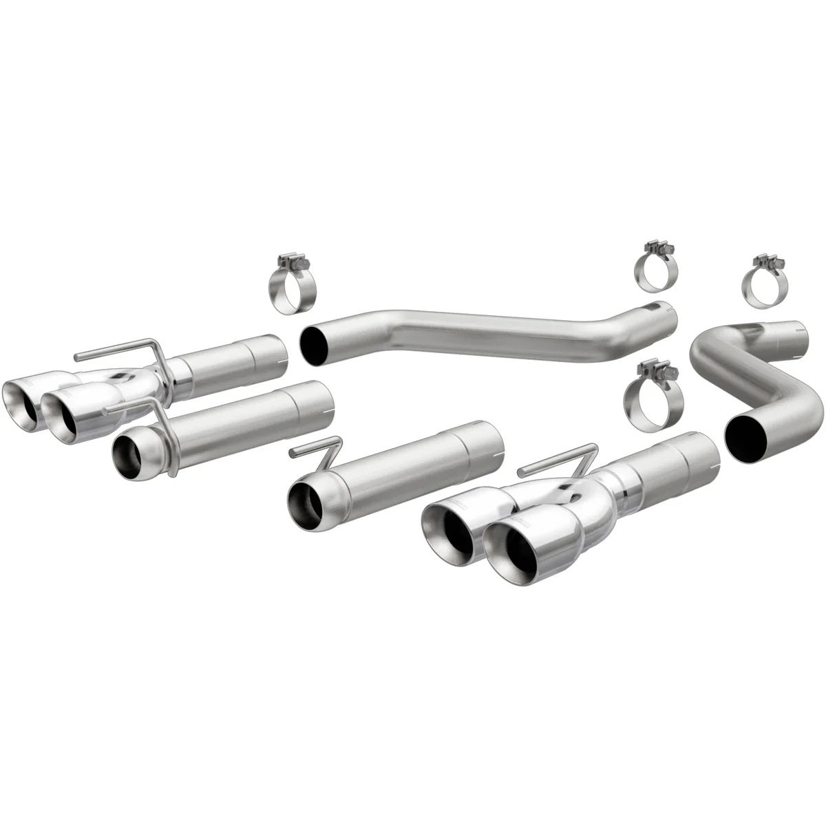 Magnaflow Perf Exhaust Exhaust System - Race Series - Axle-Back - 3 in Diameter - 3.5 in Tips - Stainless - Polished -