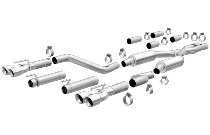 Magnaflow Perf Exhaust Exhaust System - Street Series - Cat-Back - 3 in Diameter - 3.5 in Tips - Stainless - Natural -