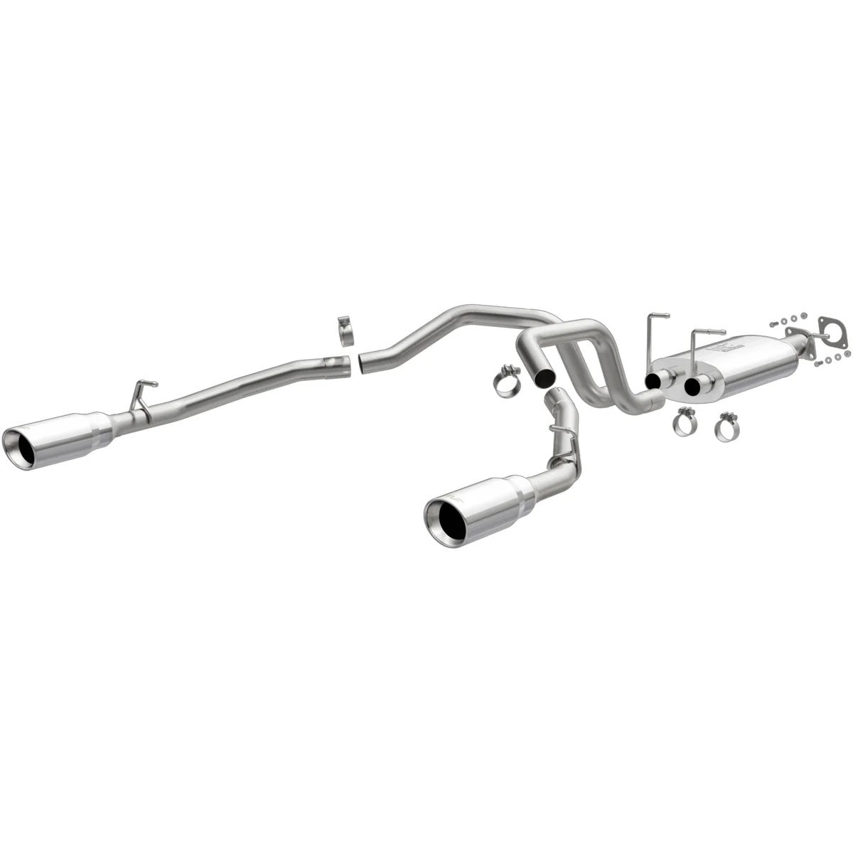 Magnaflow Perf Exhaust Exhaust System - Street Series - Cat-Back - 3 in Diameter - 5 in Polished Tips - Stainless -