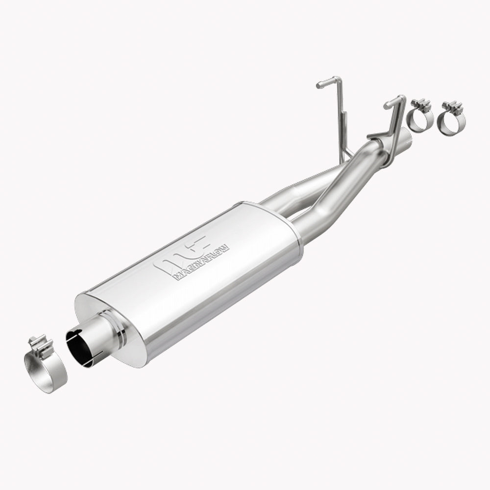 Magnaflow Perf Exhaust Muffler - D-Fit - 3 in Center Inlet - Dual 2.25 in Outlets - Stainless - Natural - Ram Fullsize