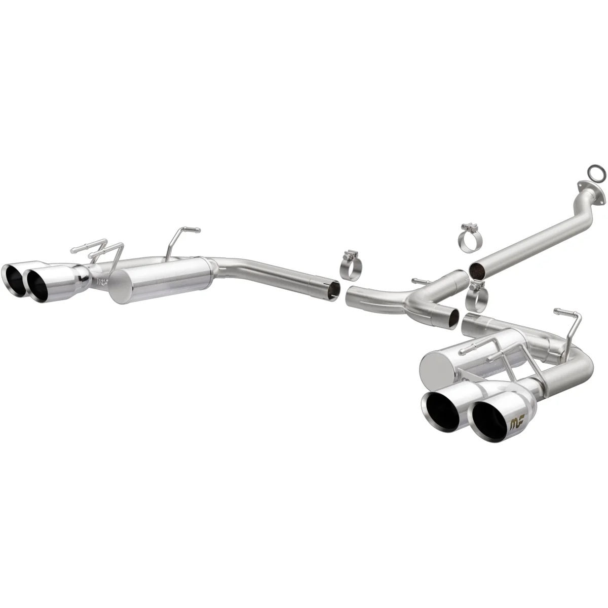 Magnaflow Perf Exhaust Exhaust System - Street Series - Cat-Back - 2-1/2 in Diameter - Dual 4 in Polished Tips -