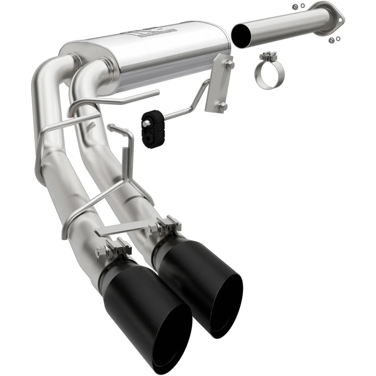 Magnaflow Perf Exhaust Exhaust System - Street Series - Cat-Back - 3 in Diameter - Dual 3-1/2 in Black Tips -