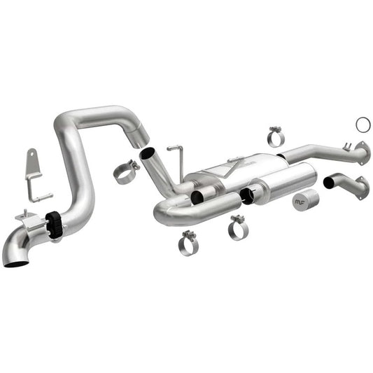 Magnaflow Perf Exhaust Exhaust System - Overland Series - Cat-Back - Single Rear Exit - 2.5 in Diameter - Stainless -