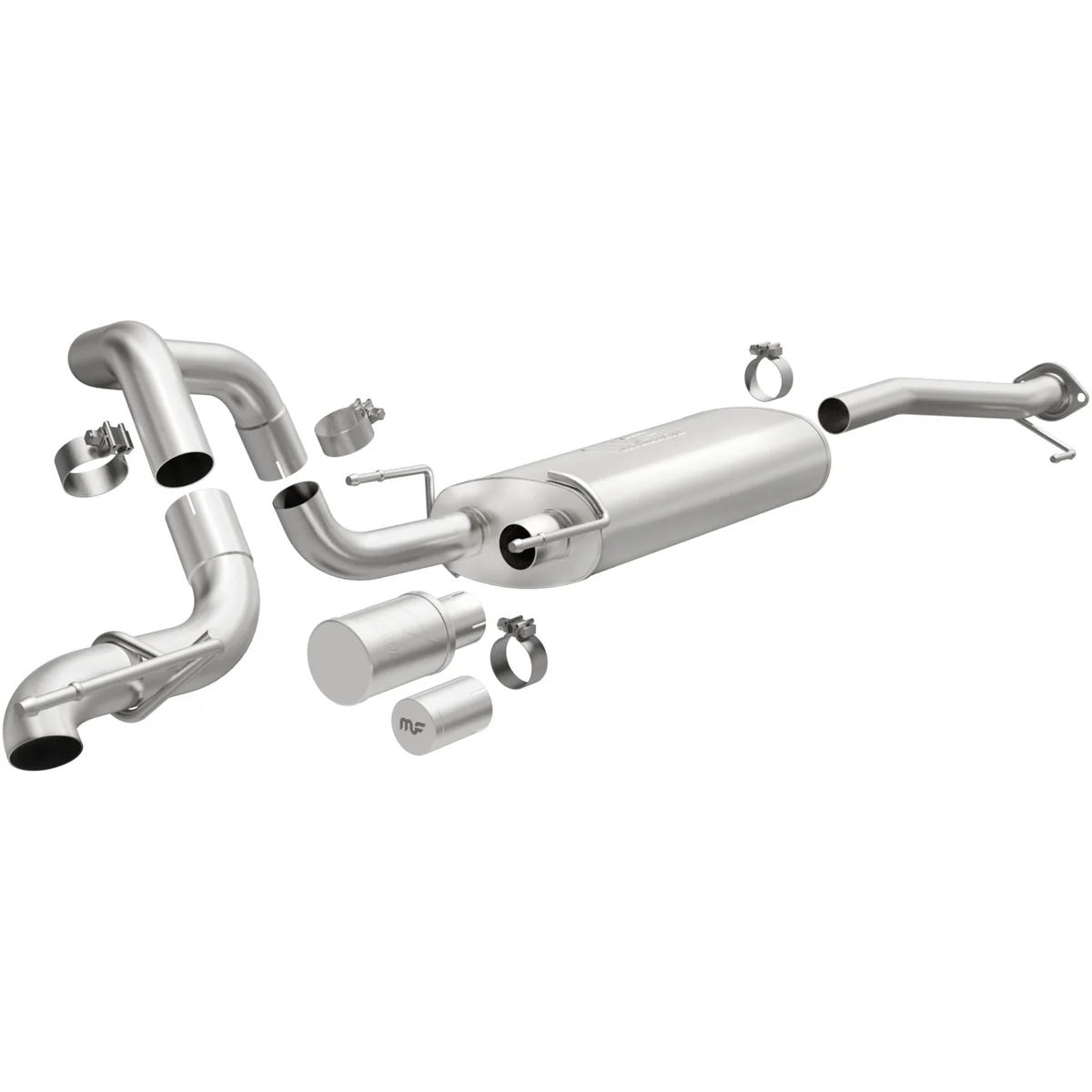 Magnaflow Perf Exhaust Exhaust System - Overland Series - Cat-Back - Single Rear Exit - 2-1/2 in Diameter - Stainless