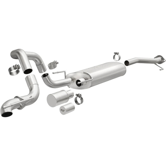 Magnaflow Perf Exhaust Exhaust System - Overland Series - Cat-Back - Single Rear Exit - 2-1/2 in Diameter - Stainless