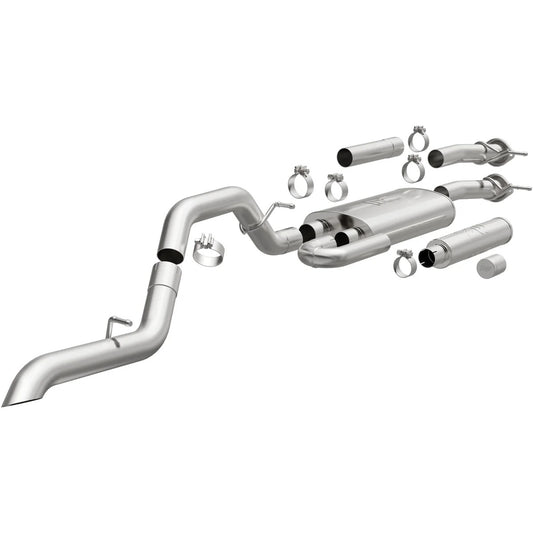 Magnaflow Perf Exhaust Exhaust System - Overland Series - Cat-Back - Single Rear Exit - 3 in Diameter - Stainless -