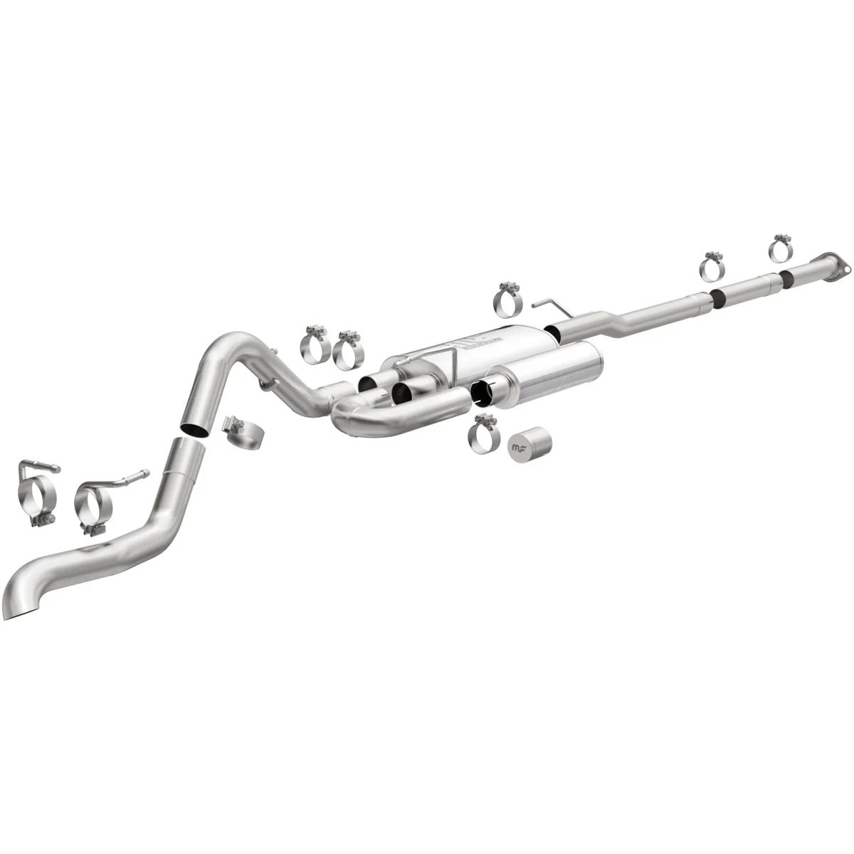 Magnaflow Perf Exhaust Exhaust System - Overland Series - Cat-Back - Single Rear Exit - 2-1/2 in Diameter - Stainless
