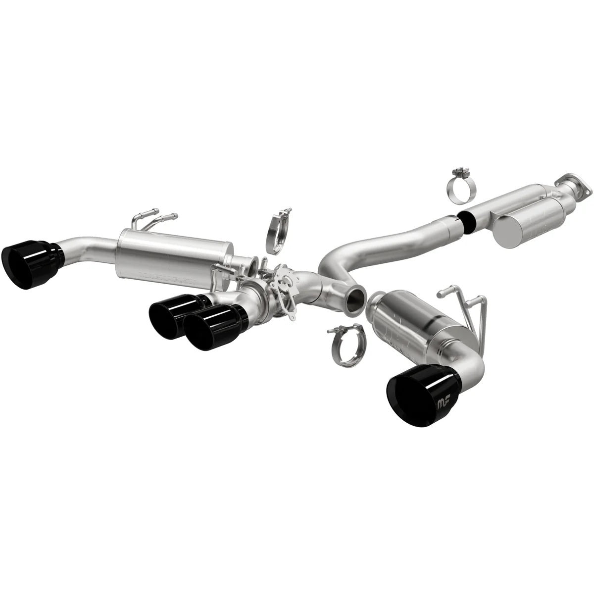 Magnaflow Perf Exhaust Exhaust System - NEO Series - Cat-Back - Quad Exit - 3 in Diameter - 3-3/8 in Dual Inner /