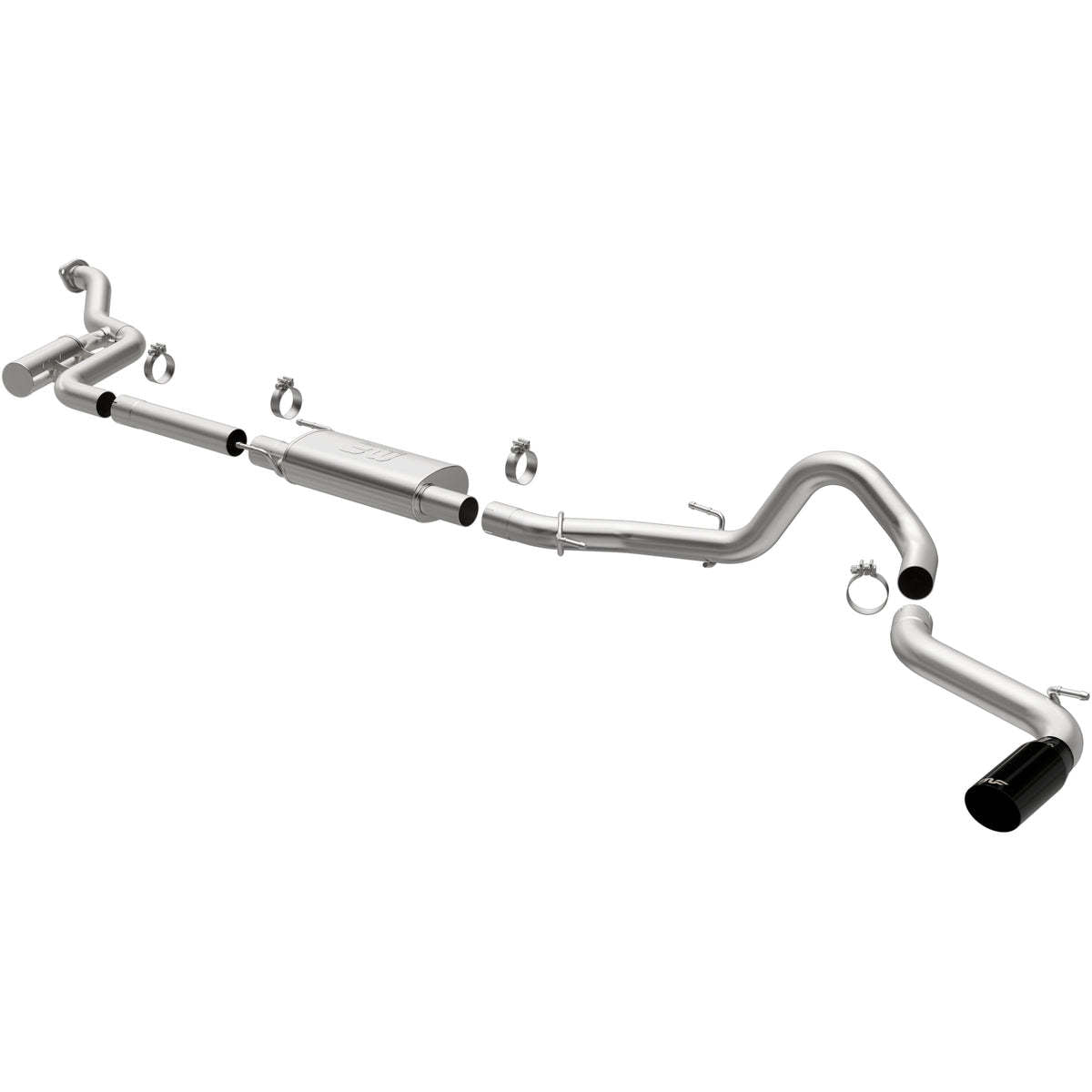Magnaflow Perf Exhaust Exhaust Series - SPEQ Series - Cat-Back - Single Exit - 3 in Diameter - 4 in Black Chrome Tip -