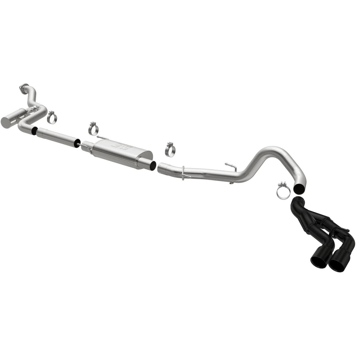 Magnaflow Perf Exhaust Exhaust Series - SPEQ Series - Cat-Back - Dual Exit - 3 in Diameter - 3-1/2 in Black Tips - 2.4