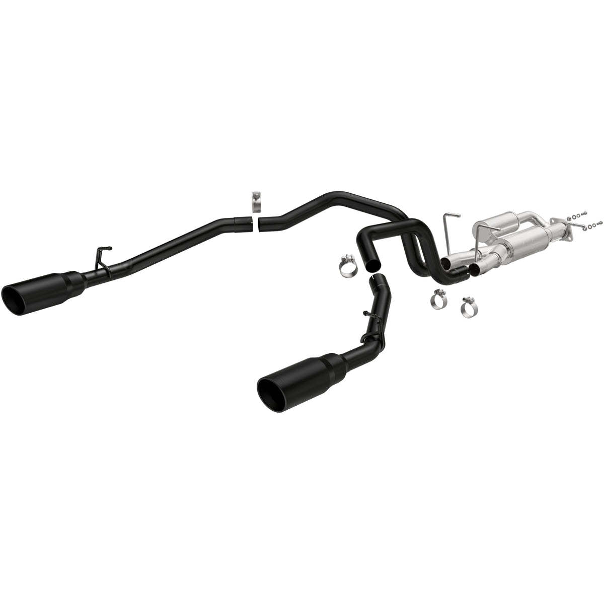 Magnaflow Perf Exhaust Exhaust Series - SPEQ Series - Cat-Back - Dual Exit - 2-1/2 in Diameter - 5 in Black Tips - 3.0