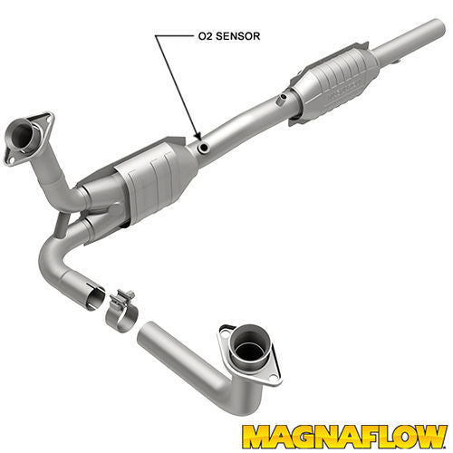 Magnaflow Perf Exhaust Catalytic Converter - Direct-Fit - Replacement - Stainless - Natural - 5.0 L - Ford Fullsize