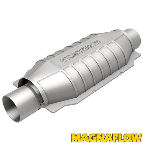 Magnaflow Perf Exhaust Catalytic Converter - Universal-Fit - 2.25 in Inlet - 2.25 in Outlet - Oval - 5.5 x 12 in Case