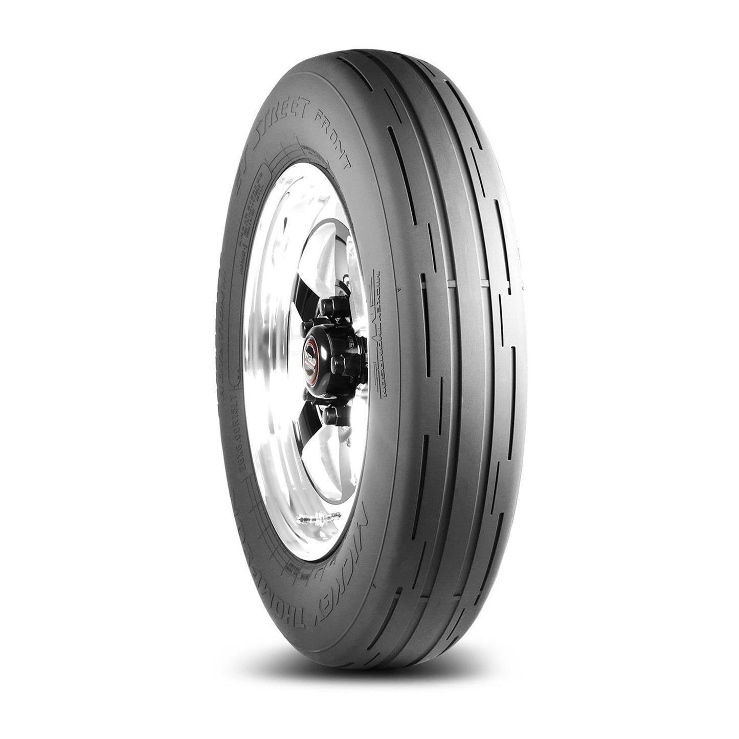 Mickey Thompson Tire - ET Street Front - 26.0X6.00R-15LT - Radial - DOT Approved - Black Sidewall - Each