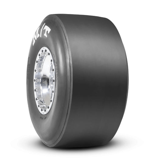 Mickey Thompson Tire - ET Drag - 33.0 X 15.0-15S - Bias-Ply - X8 Compound - Stiff Sidewall - White Letter Sidewall -