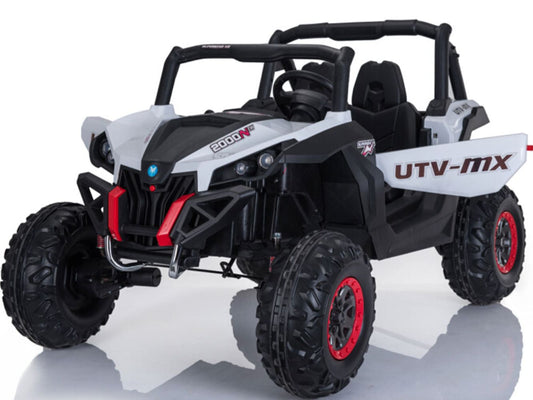 MotoTec UTV 4x4 12V White (2.4ghz RC)