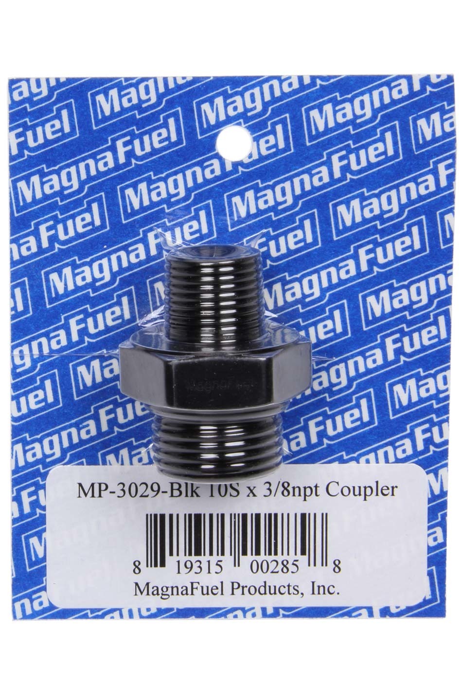Magnafuel/Magnaflow Fuel Systems Fitting - Adapter - Straight - 10 AN Male O-Ring to 3/8 in NPT Male - Aluminum -