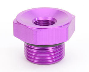 Magnafuel/Magnaflow Fuel Systems Fitting - Plug - 8 AN - O-Ring - 1/8 in NPT Female Port - Hex Head - Aluminum -