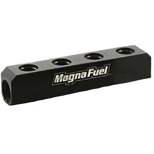 Magnafuel/Magnaflow Fuel Systems Fuel Block - Two 10 AN Female O-Ring Inlets - Four 6 AN Female O-Ring Outlets -