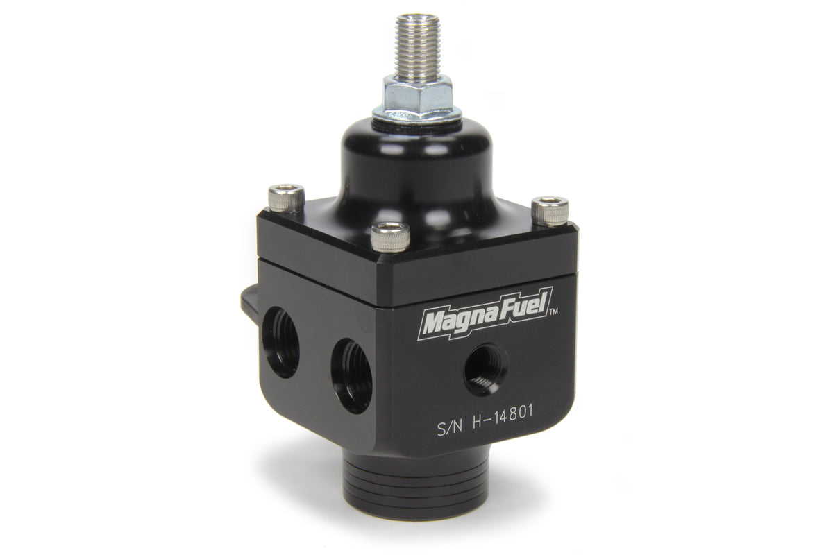 Magnafuel/Magnaflow Fuel Systems Fuel Pressure Regulator - 4 Port - 4 to 12 psi - In-Line - 10 AN O-Ring Inlet - Four