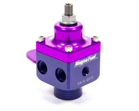 Magnafuel/Magnaflow Fuel Systems Fuel Pressure Regulator - 4 Port - 4 to 12 psi - In-Line - 10 AN O-Ring Inlet - Four
