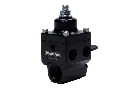 Magnafuel/Magnaflow Fuel Systems Fuel Pressure Regulator - 4 to 12 psi - In-Line - 10 AN O-Ring Inlet - Four 6 AN