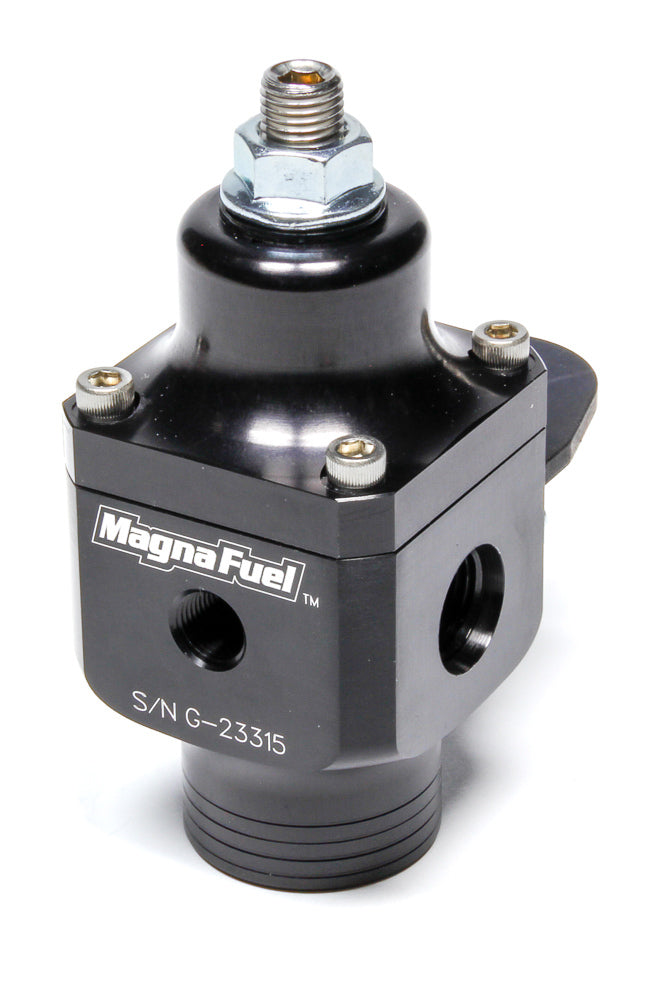 Magnafuel/Magnaflow Fuel Systems Fuel Pressure Regulator - 4 to 12 psi - In-Line - 10 AN O-Ring Inlet - Dual 6 AN