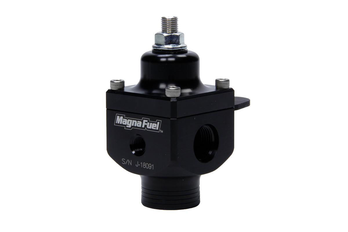 Magnafuel/Magnaflow Fuel Systems Fuel Pressure Regulator - 4 to 12 psi - In-Line - 10 AN O-Ring Inlet - Dual 8 AN