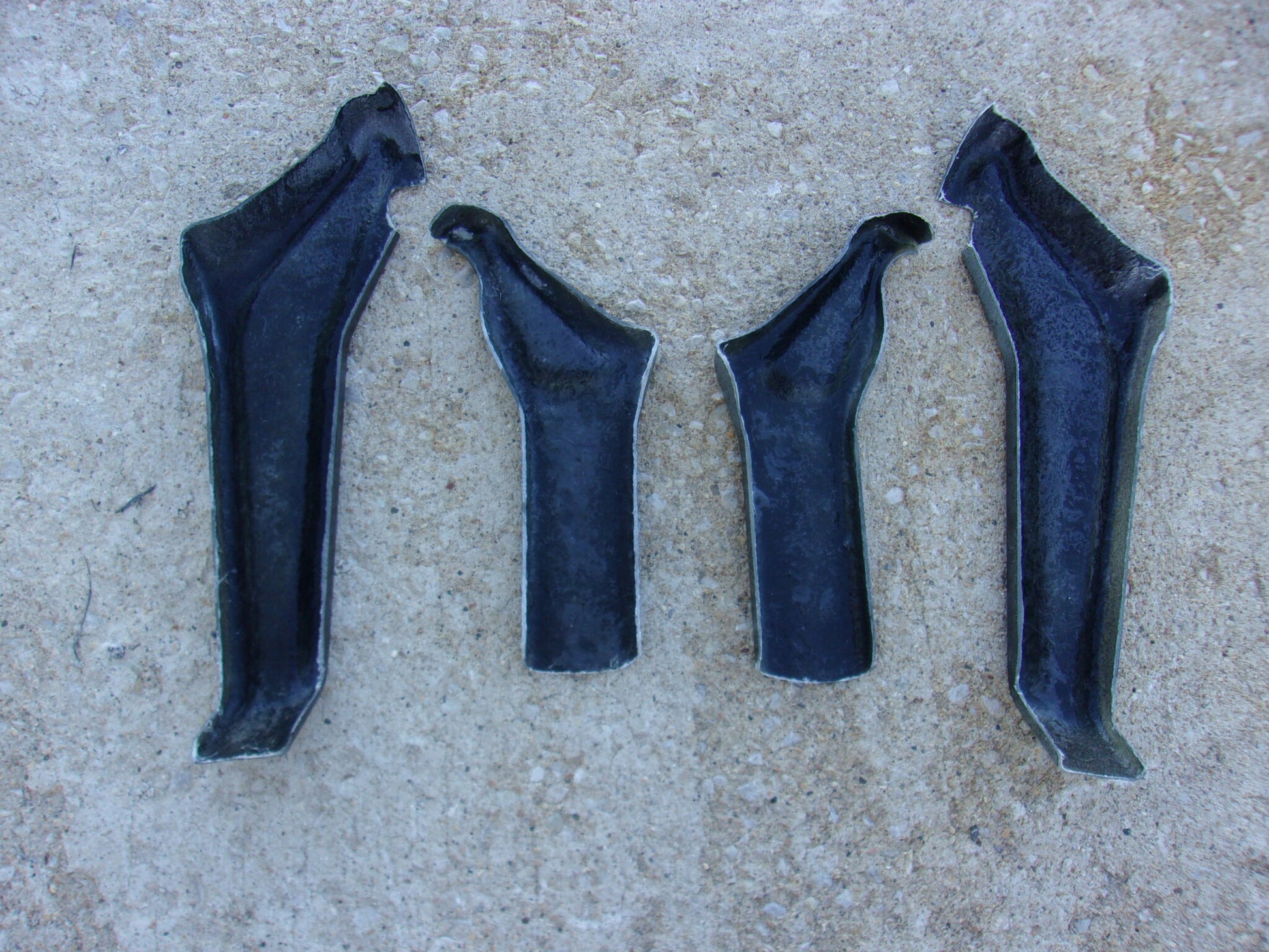 1964 Chevelle Front Fiberglass Bumper Mounting Brackets (4 Pieces) - Glasstek MS042 - view 2