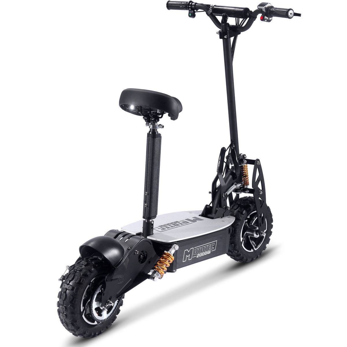 MotoTec 2000W 48V Electric Scooter Black - view 6