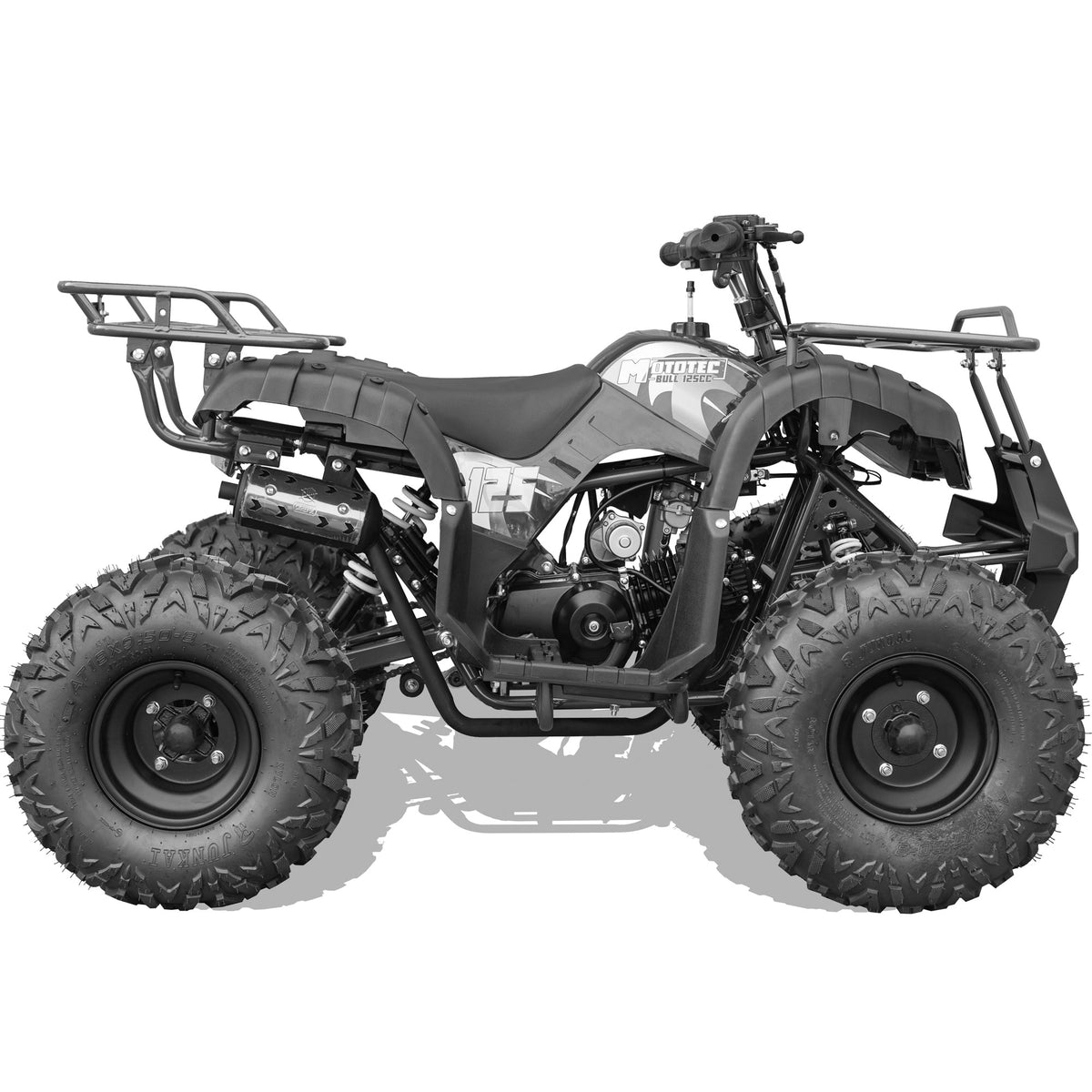 MotoTec Bull 125cc 4-Stroke Kids Gas ATV Black - view 2