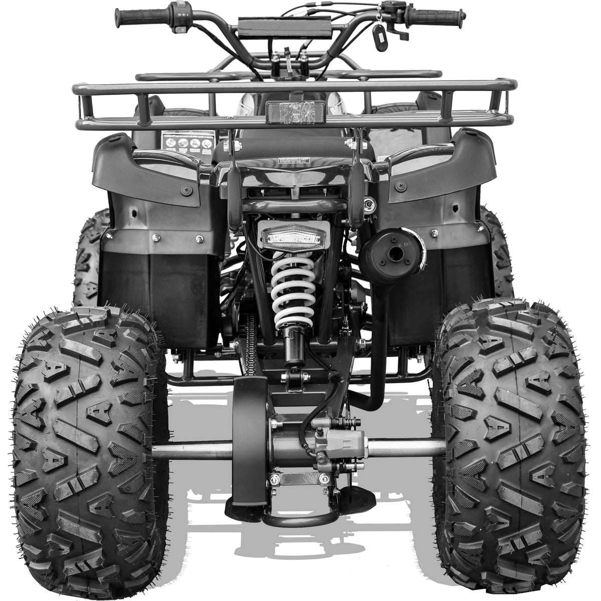 MotoTec Bull 125cc 4-Stroke Kids Gas ATV Black - view 4