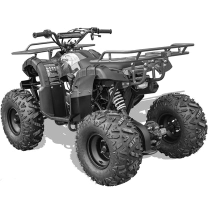 MotoTec Bull 125cc 4-Stroke Kids Gas ATV Black - view 5