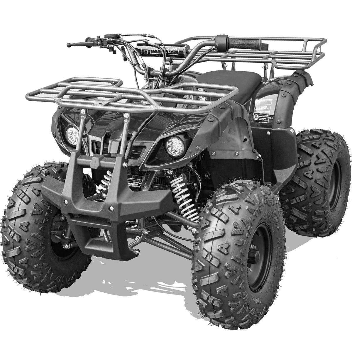 MotoTec Bull 125cc 4-Stroke Kids Gas ATV Black - view 7