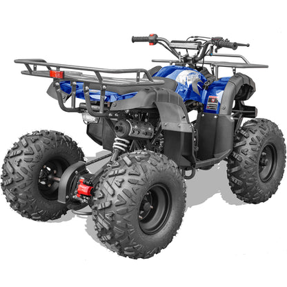MotoTec Bull 125cc 4-Stroke Kids Gas ATV Blue - view 3