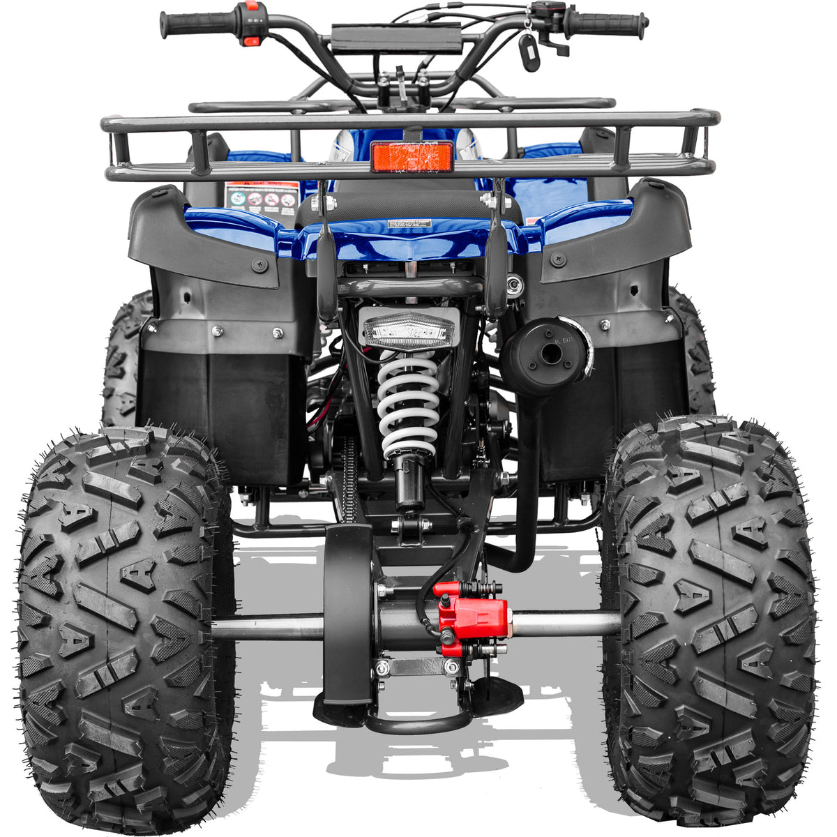 MotoTec Bull 125cc 4-Stroke Kids Gas ATV Blue - view 4