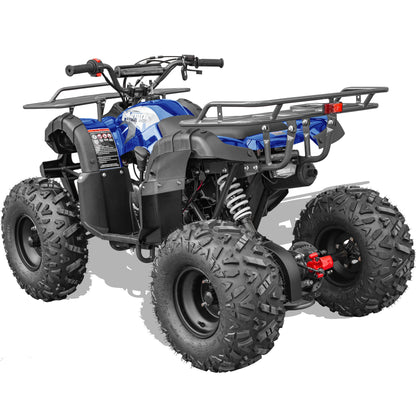 MotoTec Bull 125cc 4-Stroke Kids Gas ATV Blue - view 5