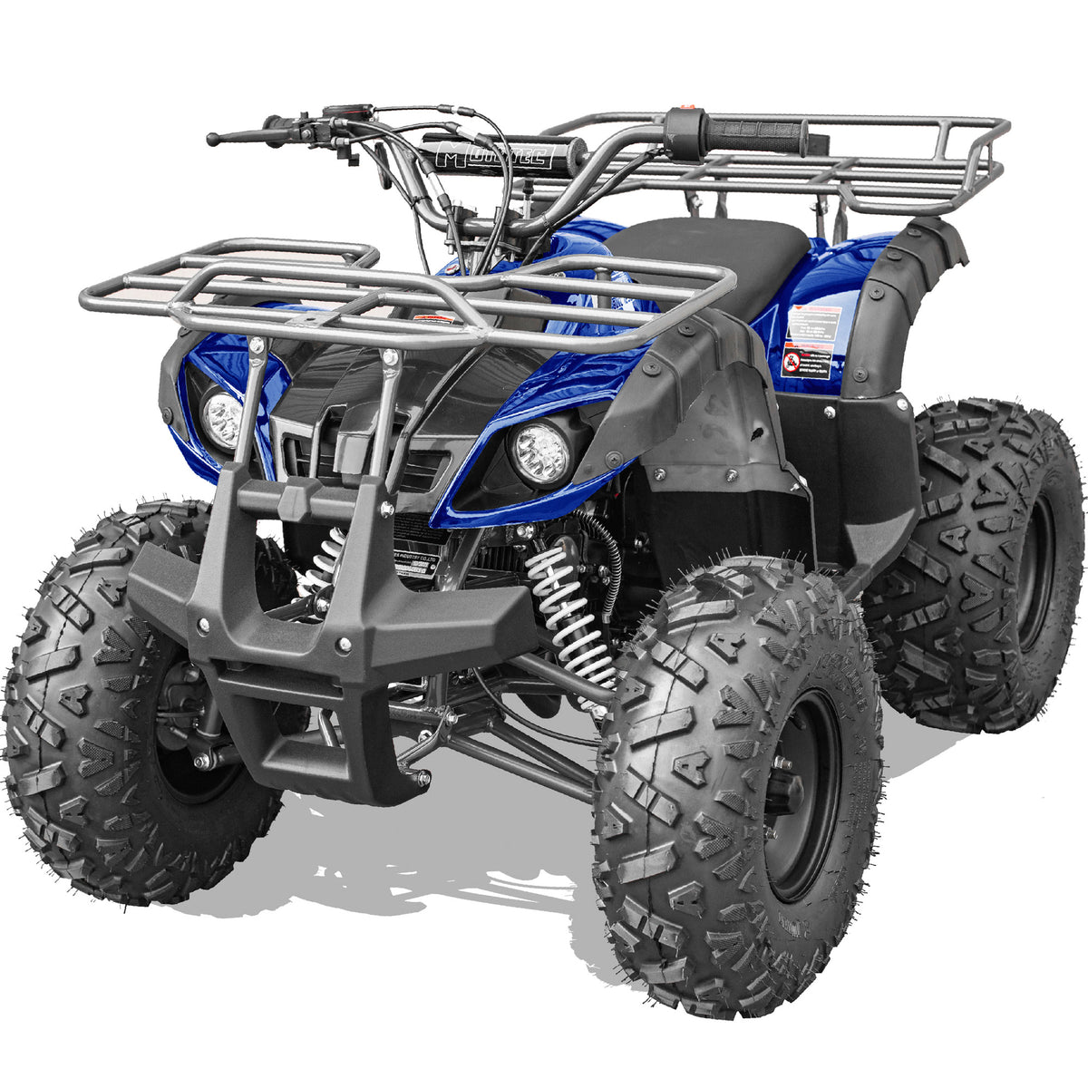 MotoTec Bull 125cc 4-Stroke Kids Gas ATV Blue - view 7