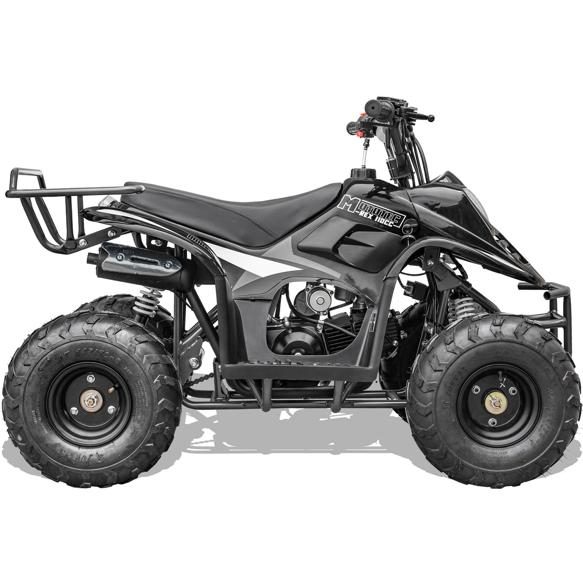 MotoTec Rex 110cc 4-Stroke Kids Gas ATV Black - view 5
