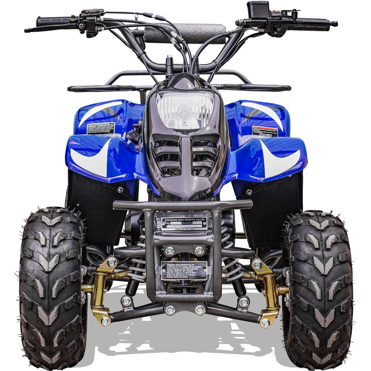MotoTec Rex 110cc 4-Stroke Kids Gas ATV Blue - view 3