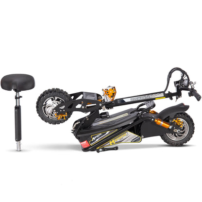 MotoTec Ares 48V 1600W Electric Scooter Black - view 10