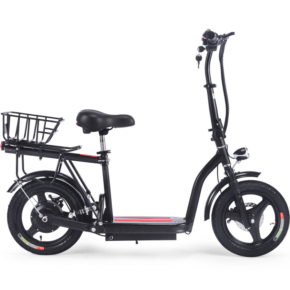 MotoTec Cruiser 48V 350W Lithium Electric Scooter Black - view 2