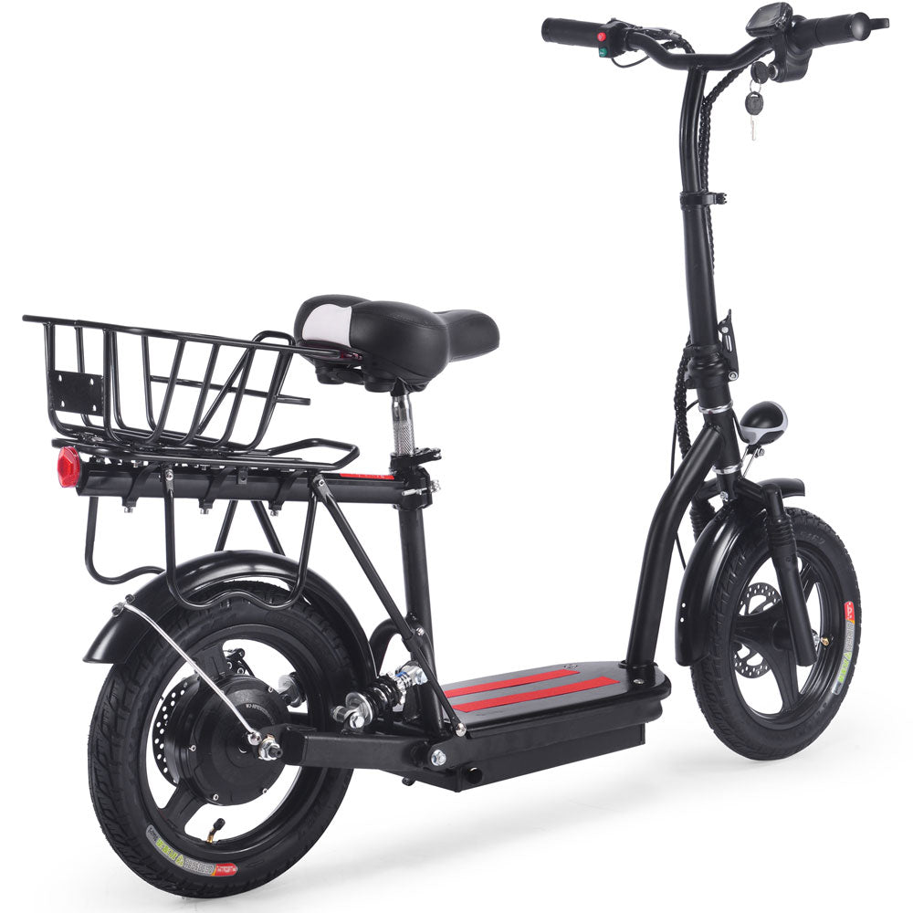 MotoTec Cruiser 48V 350W Lithium Electric Scooter Black - view 3