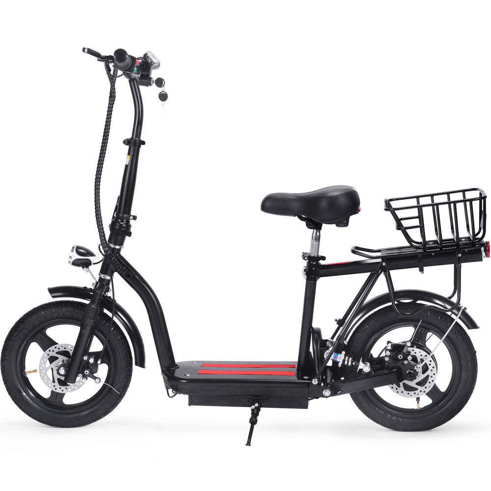 MotoTec Cruiser 48V 350W Lithium Electric Scooter Black - view 5
