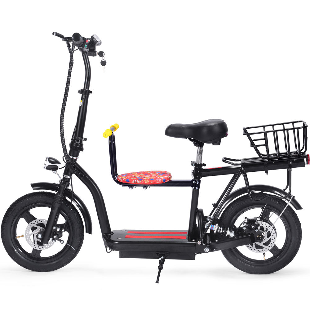 MotoTec Cruiser 48V 350W Lithium Electric Scooter Black - view 6