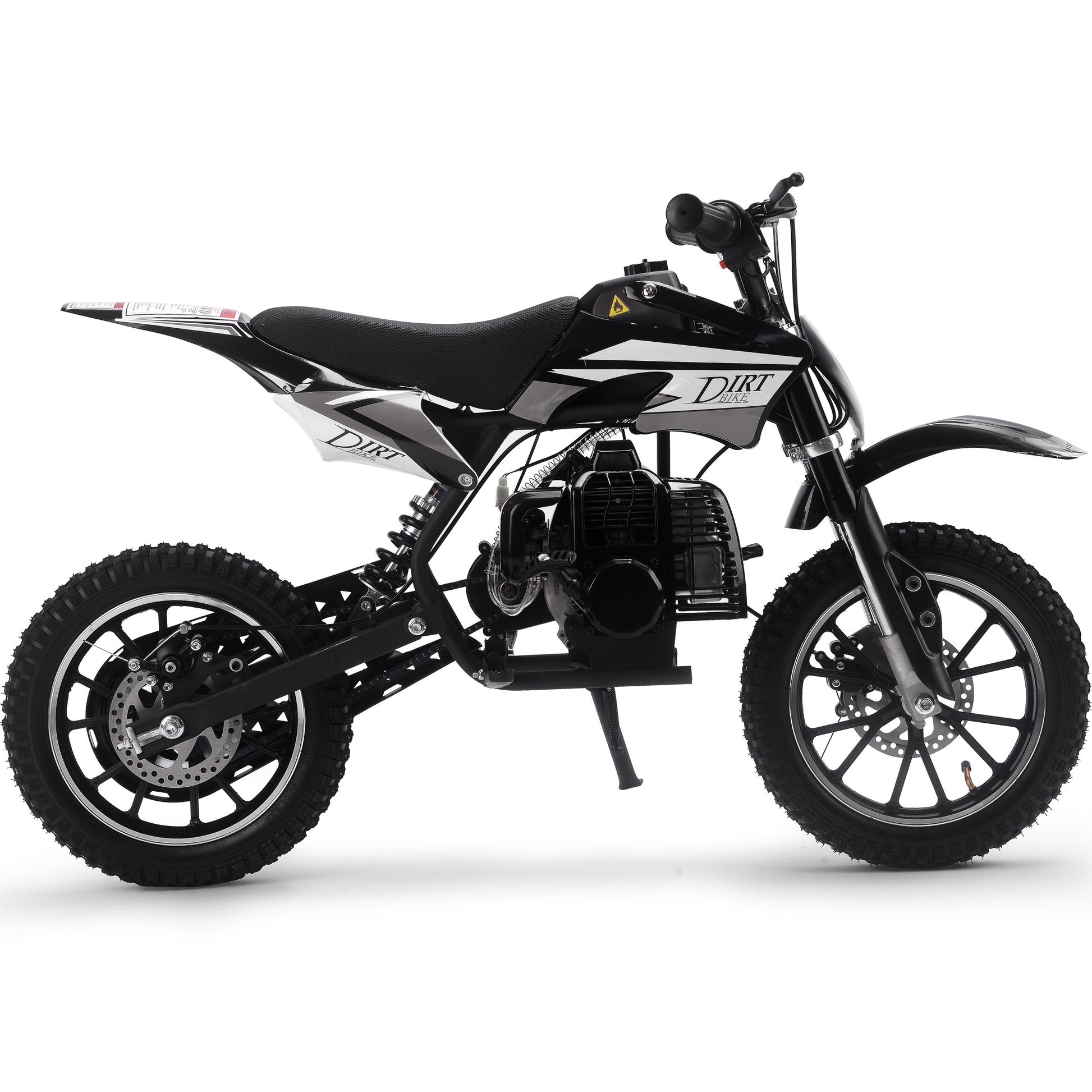 MotoTec Big Alien 50cc 2-Stroke Kids Gas Dirt Bike Black - view 2