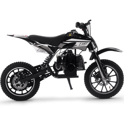 MotoTec Big Alien 50cc 2-Stroke Kids Gas Dirt Bike Black - view 2