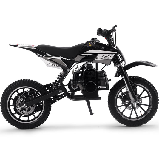 MotoTec Big Alien 50cc 2-Stroke Kids Gas Dirt Bike Black - view 2